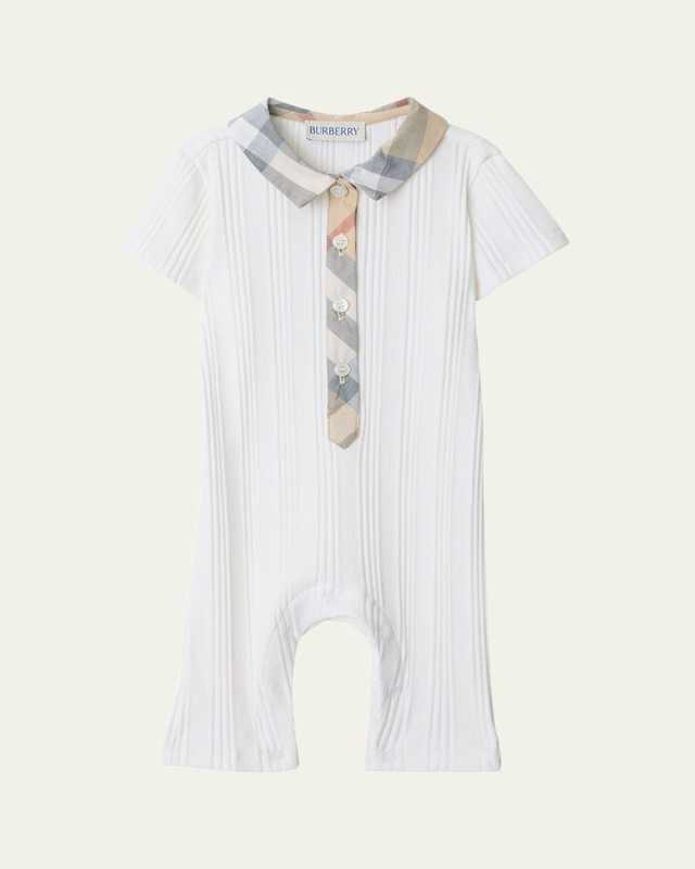 Boy's Jaxon Check Playsuit, Size 1M-18